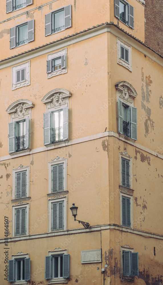 Architecture Of Ancient City Of Rome / Facade Details And Streets Of City Architecture Of Ancient City Of Rome / Facade Details And Streets Of City