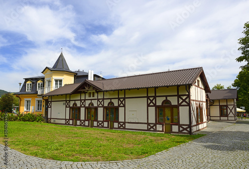 Klasterec nad Ohri, Czech Republic - The Evzenie Spa. Mineral springs have a positive effect on the digestive tract and support the metabolism of sugars and fats. photo