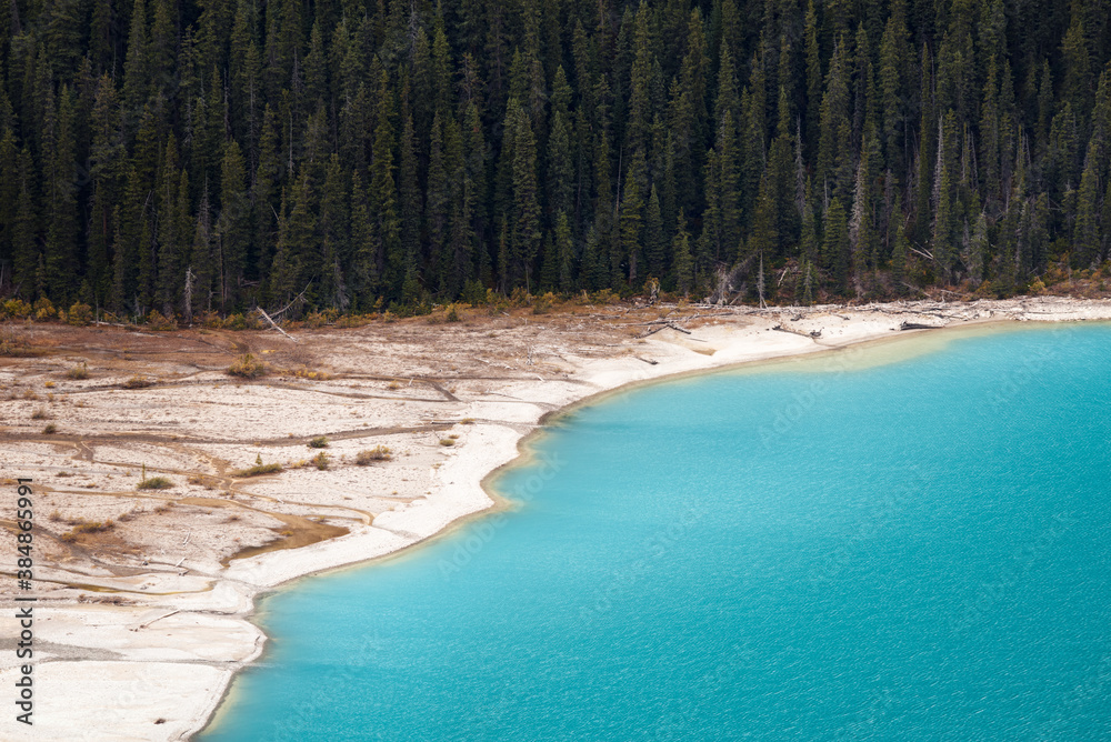 View From Bow Summit Of Peyto Lake In Banff National Park, Alberta, Canada. View From Bow Summit Of Peyto Lake In Banff National Park, Alberta, Canada.