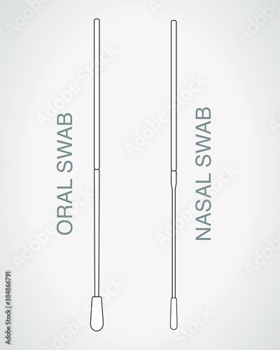 Sterile swabs, nose SWAB, oral SWAB, nasal SWAB