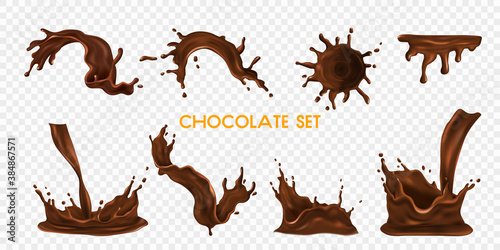 Chocolate Splash Transparent Set