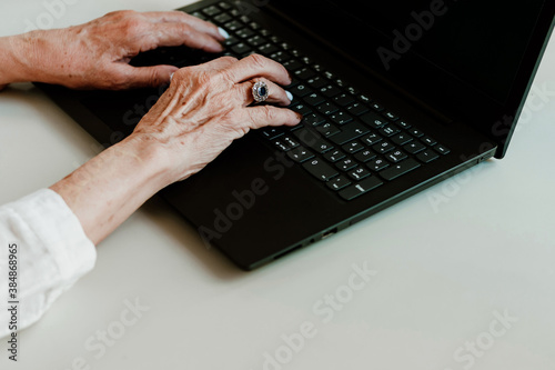 hand of elderly woman photo