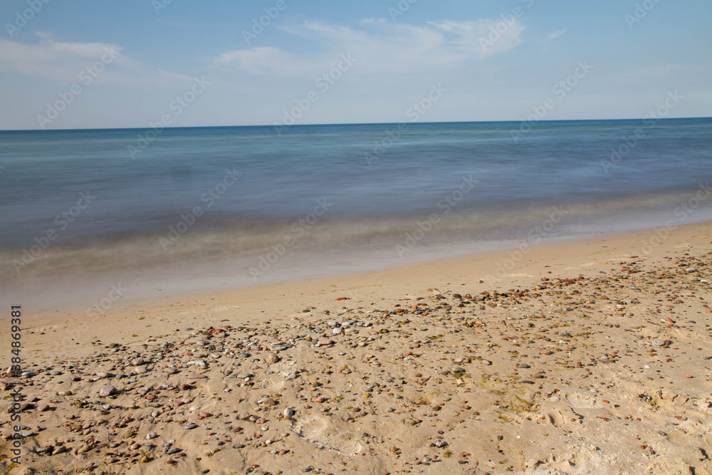Seashore in the summer (long exposure)