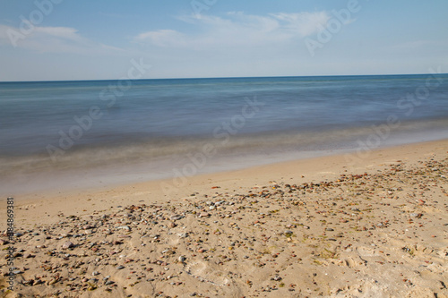 Seashore in the summer (long exposure)