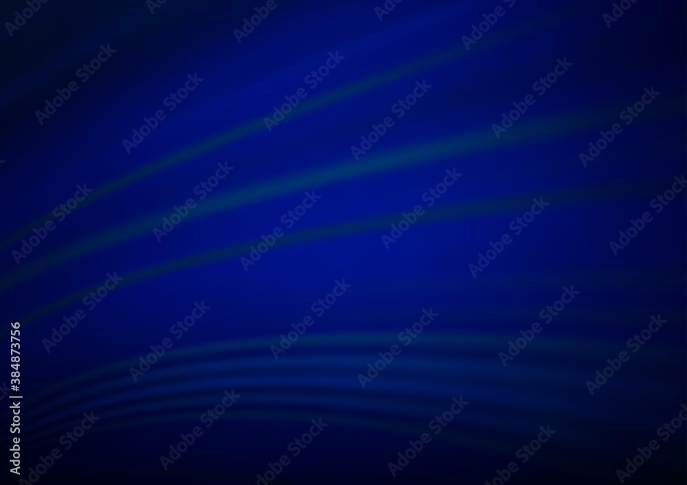 Fototapeta premium Dark BLUE vector abstract blurred background.