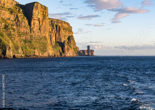 Hoy cliffs and sea photo