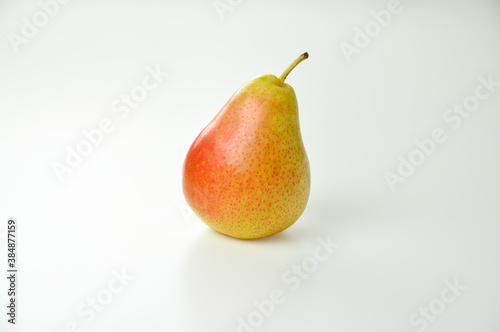 pear close-up on white background
