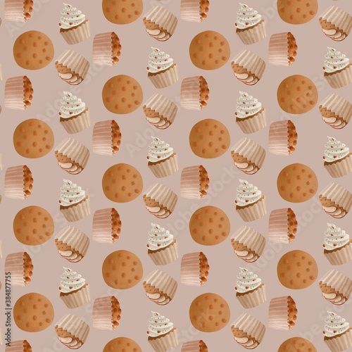 cupcakes pattern seamless