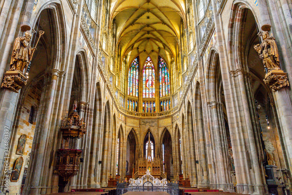 Majestic cathedral interior