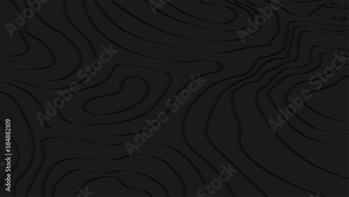 Line of topography. Mountain hiking.Dark topographic map concept with space for your copy. 3D Cartography concept background. Map mockup infographics.World map Template.