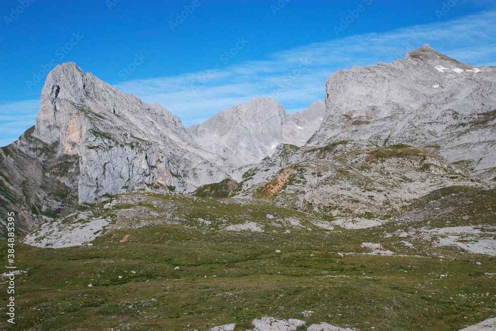 Hiking in the mountains of Northern Spain