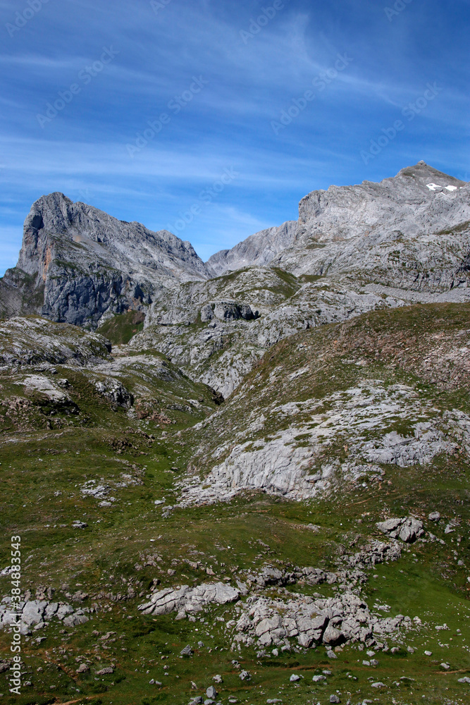 Mountanious landscape in the North of Spain