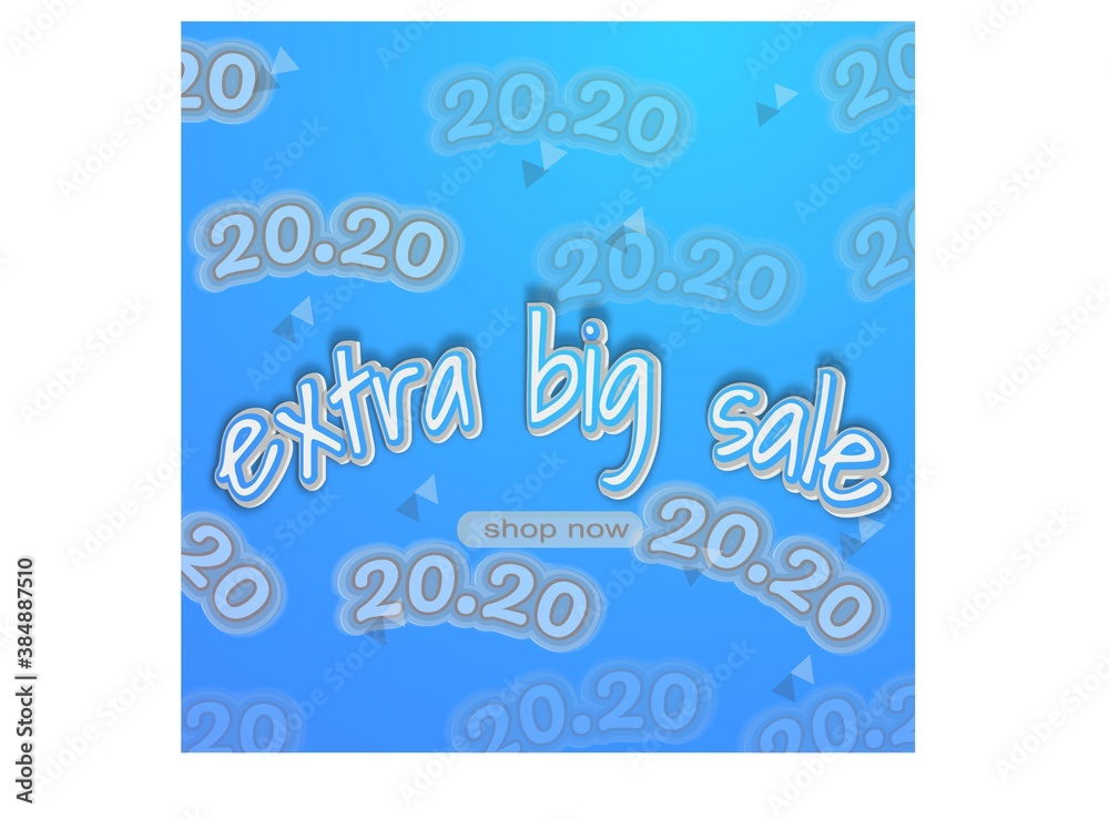 banner for extra big sale at 20.20