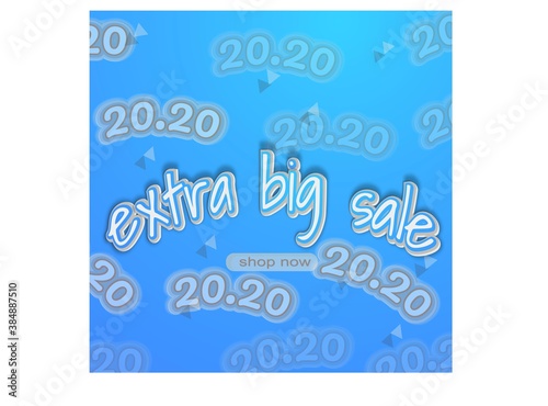 banner for extra big sale at 20.20