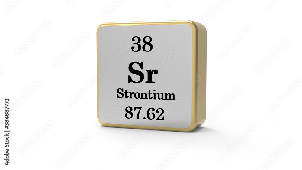 3d Strontium Element Sign. Stock image. 3d Strontium Element Sign. Stock image.
