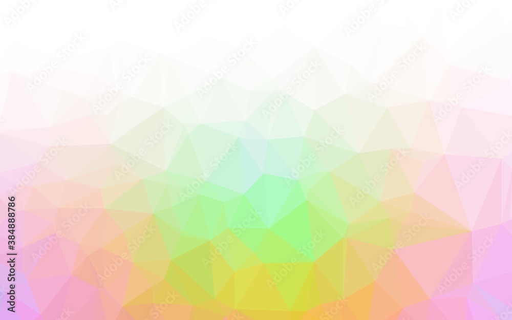 Obraz premium Light Multicolor, Rainbow vector polygonal background.