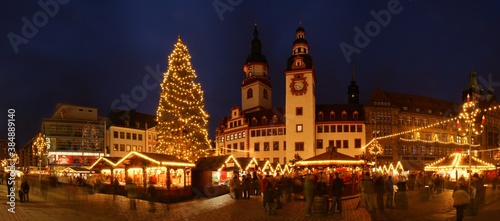Christmas Market Chemnitz Saxony Germany