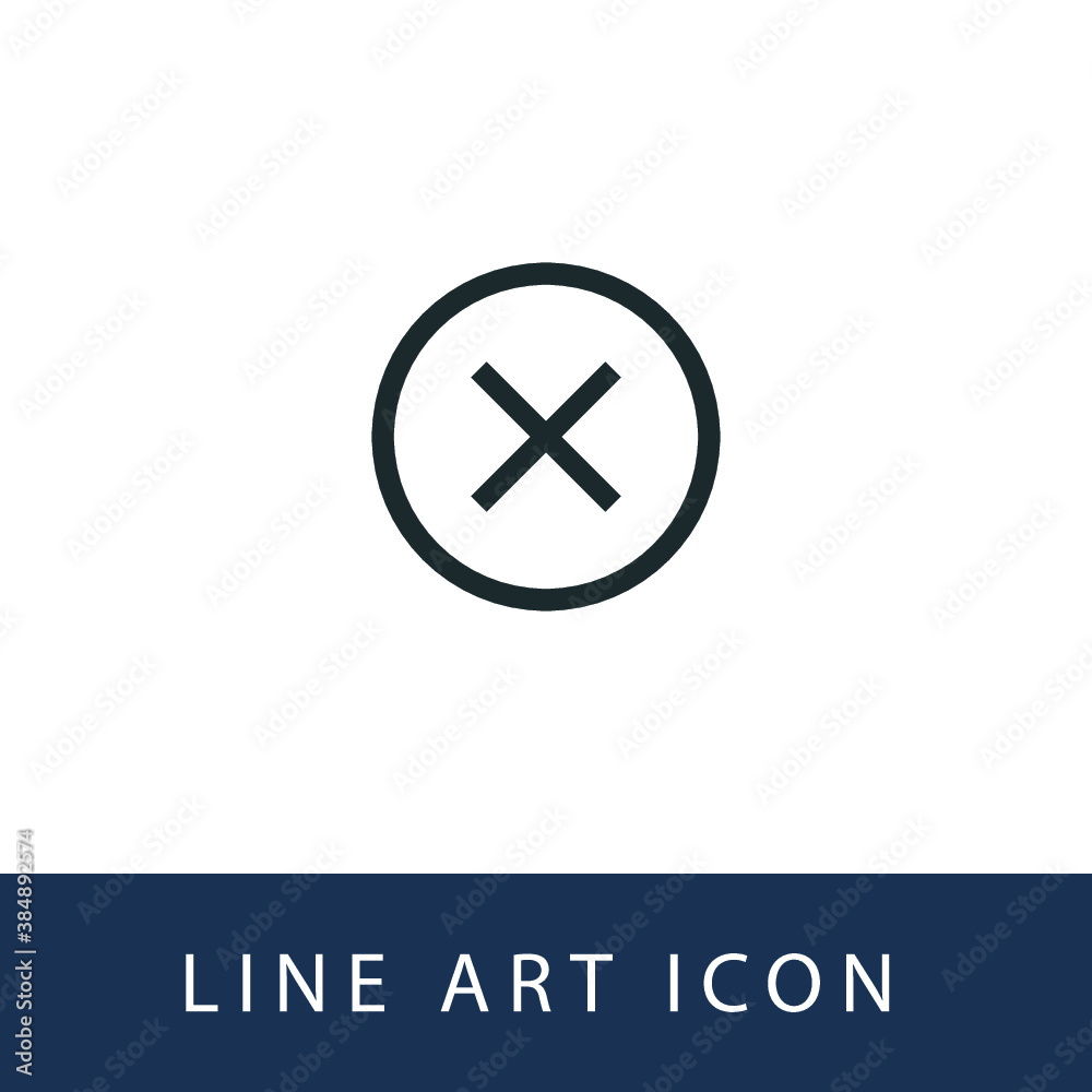 Close, Stop, No Illustration Single Icon Design Vector EPS 10 Close, Stop, No Illustration Single Icon Design Vector EPS 10