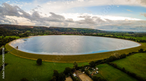 Aerial view of the Axbridge in England photo