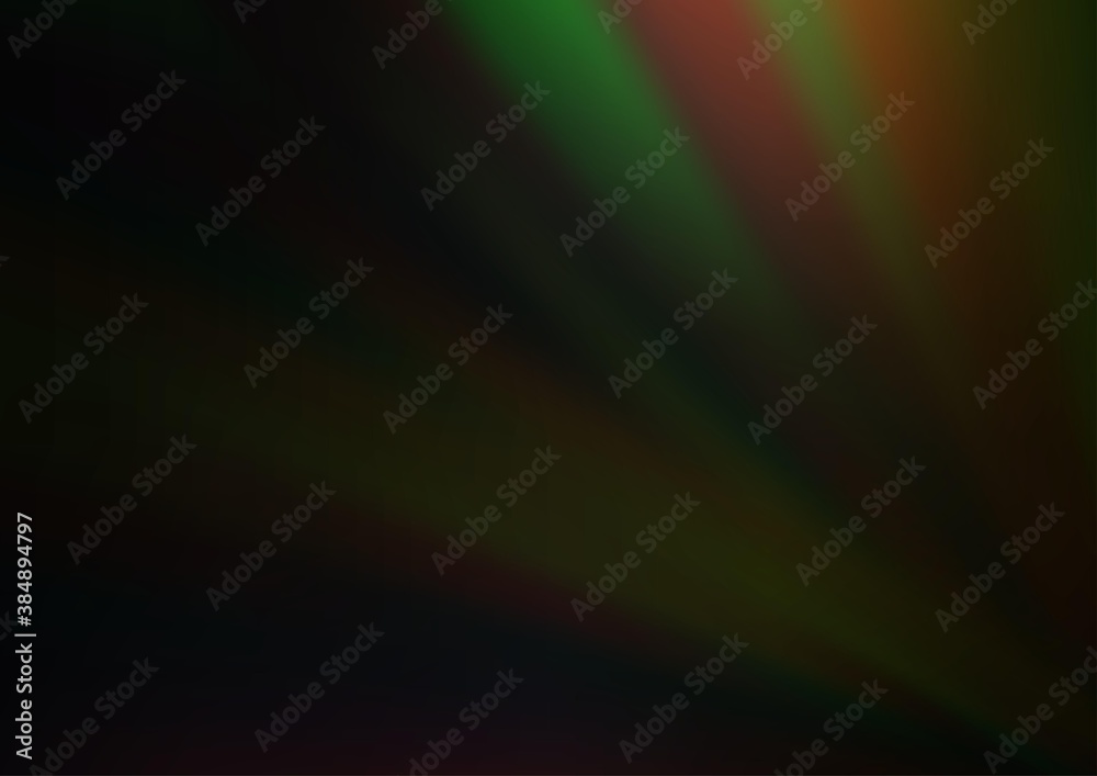 Dark Green vector abstract blurred template.
