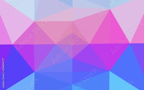 Light Multicolor  Rainbow vector abstract mosaic background.