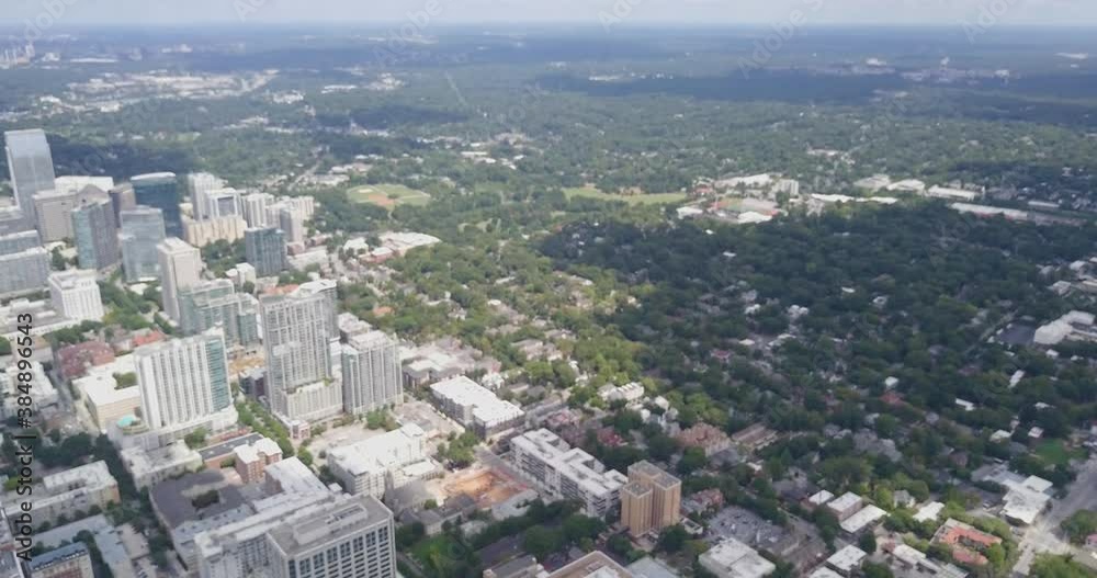 Drone Ascending over Downtown Atlanta Drone Ascending over Downtown Atlanta