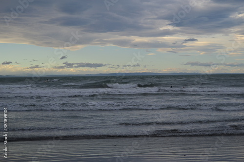 Sunset over the sea
