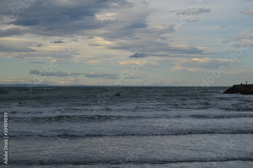 Sunset over the sea