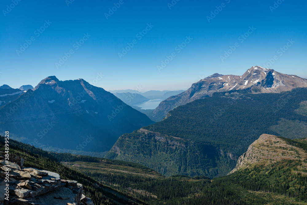 Grinnell Overlook via Granite Park Trail in Glacier National Park, wilderness area in Montana's Rocky Mountains. USA. Back to Nature concept. Grinnell Overlook via Granite Park Trail in Glacier National Park, wilderness area in Montana's Rocky Mountains. USA. Back to Nature concept.