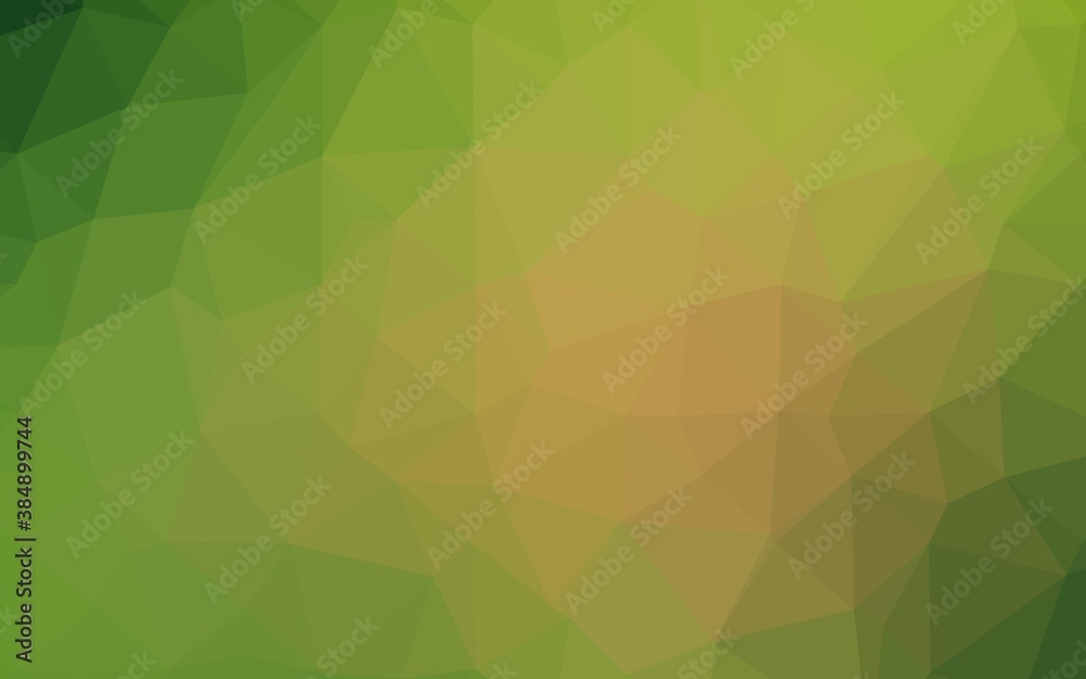 Light Green, Yellow vector triangle mosaic texture. Light Green, Yellow vector triangle mosaic texture.