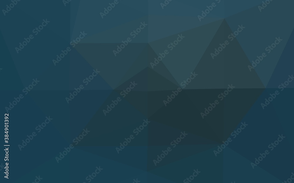 Dark BLUE vector polygonal background.
