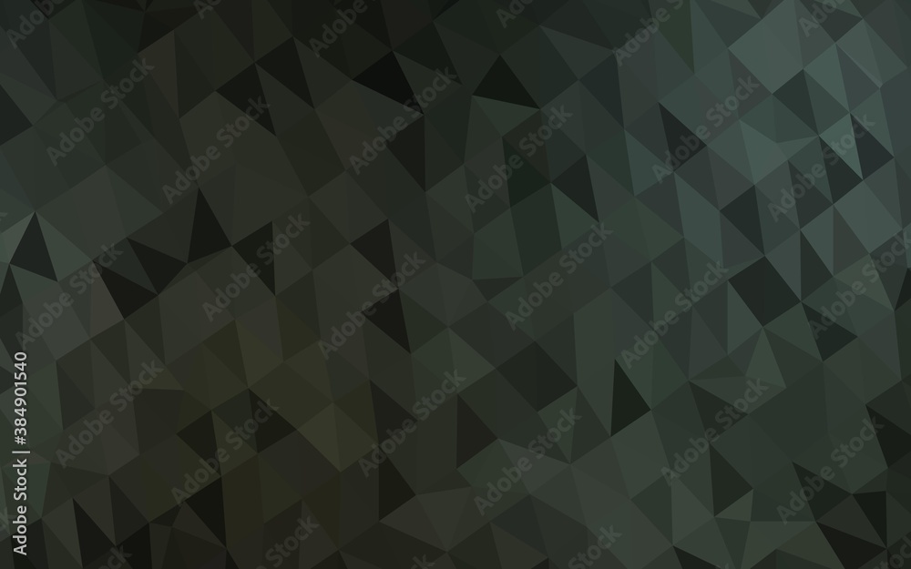 Dark Black vector polygon abstract layout. Dark Black vector polygon abstract layout.