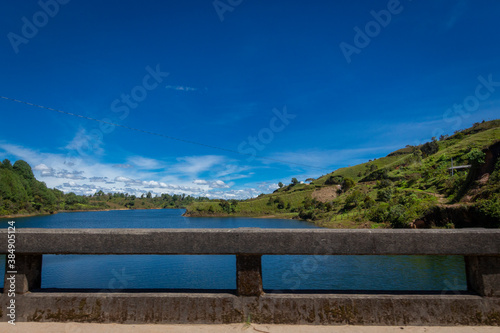 Landscape of the Guatape dam in Antioquia - Colombia © alexander