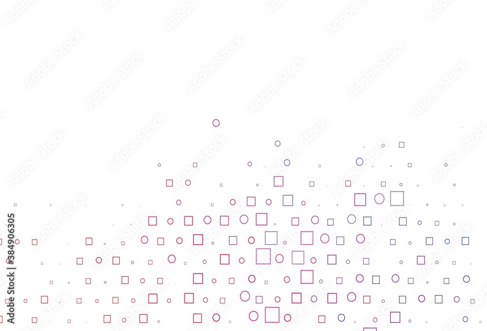 Light Blue, Red vector pattern with spheres, squares. Light Blue, Red vector pattern with spheres, squares.