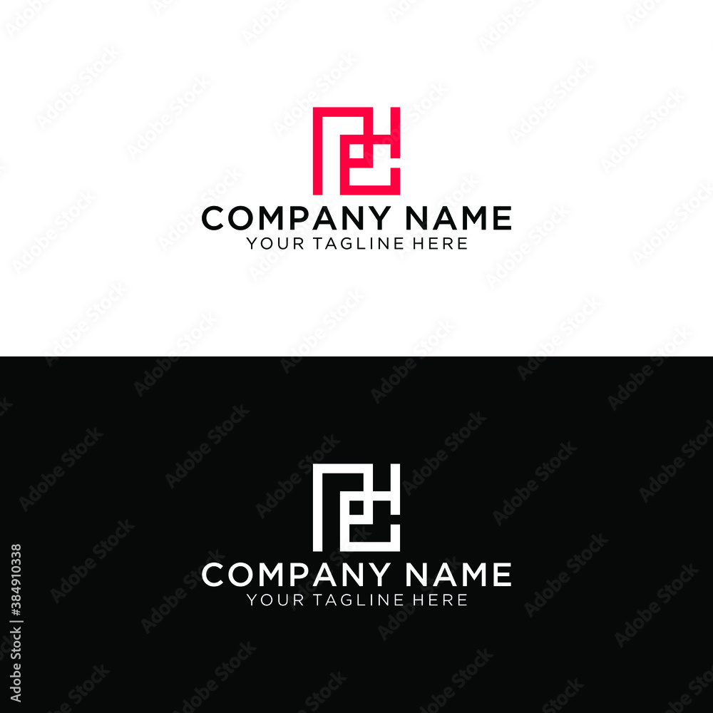 Obraz premium Outstanding professional elegant trendy awesome artistic black and white color PD DP initial based Alphabet icon logo.