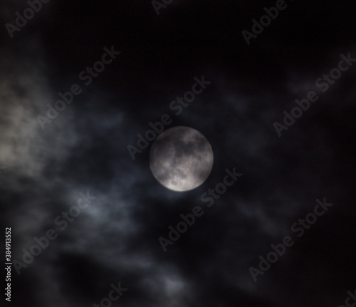 moon and clouds