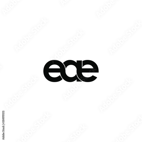 eae letter original monogram logo design