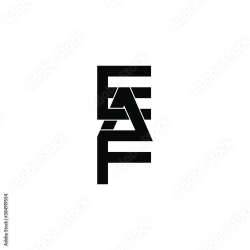 eaf letter original monogram logo design