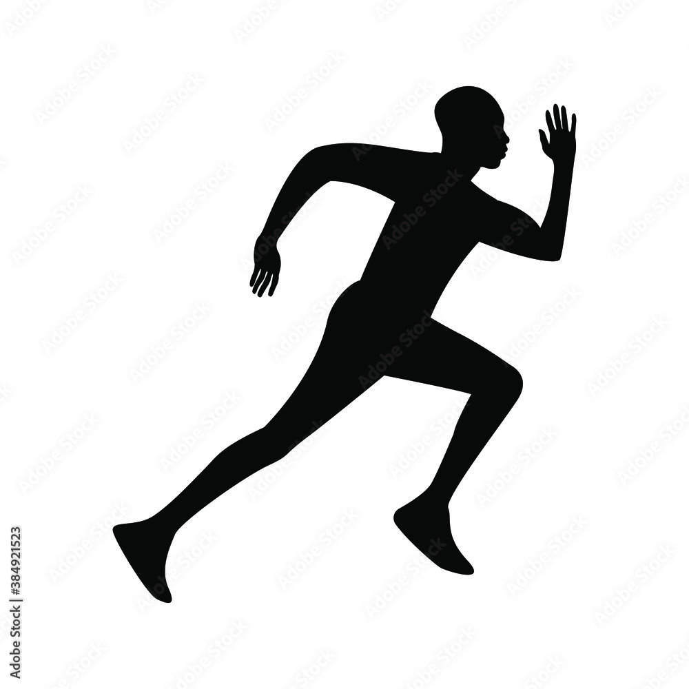 man fast run icon, rush icon. vector illustration on white background. eps 10 man fast run icon, rush icon. vector illustration on white background. eps 10
