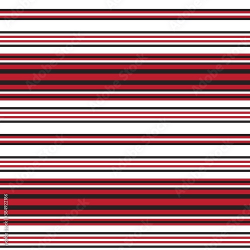 Red Stripe seamless pattern background in horizontal style