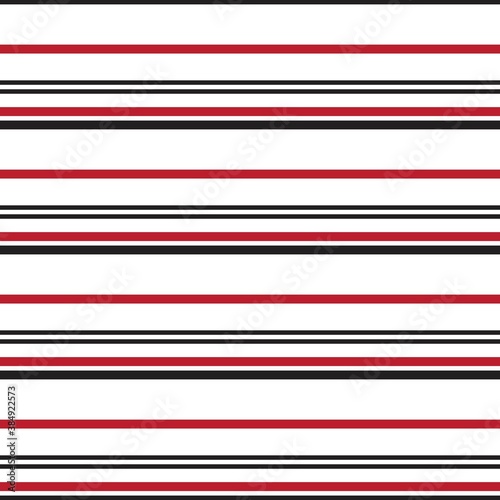 Red Stripe seamless pattern background in horizontal style