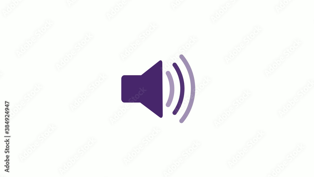 Purple dark speaker icon on white background, New speaker icon Purple dark speaker icon on white background, New speaker icon
