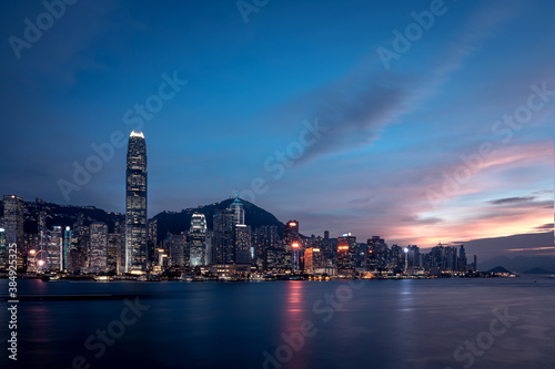 Cityscape at Victoria Harbour in Hong Kong © joeycheung