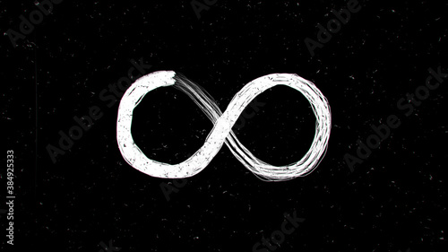 Hand drawing of infinity sy...