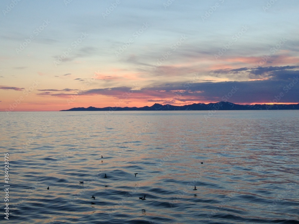 Fototapeta premium sunset at the sea