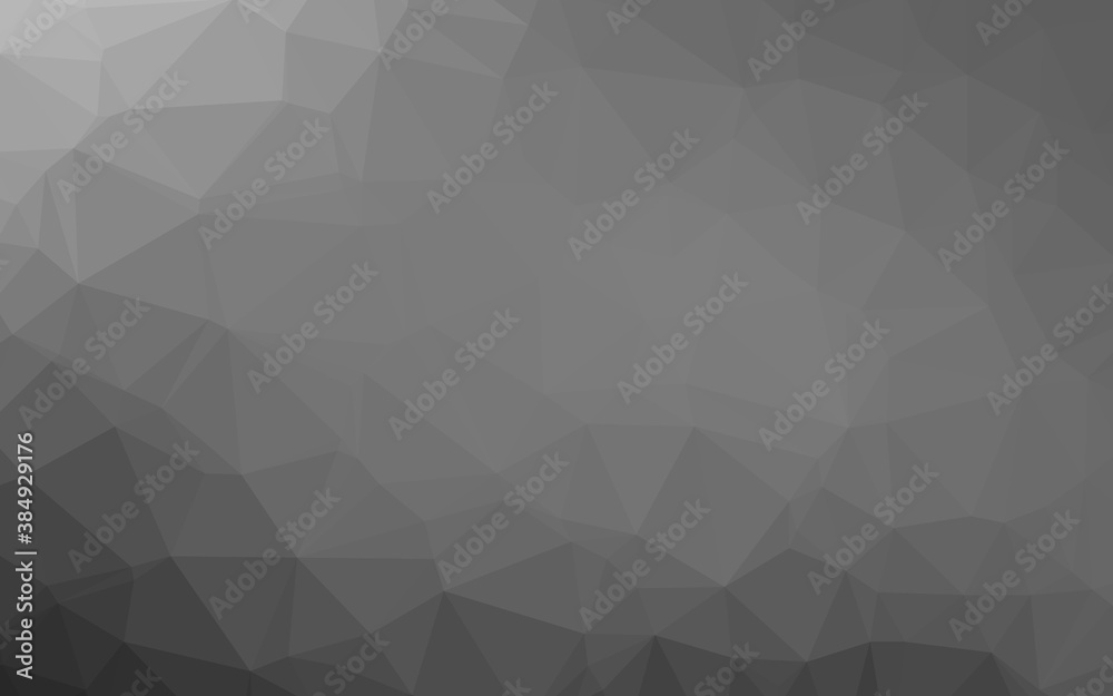 Light Silver, Gray vector polygonal background.