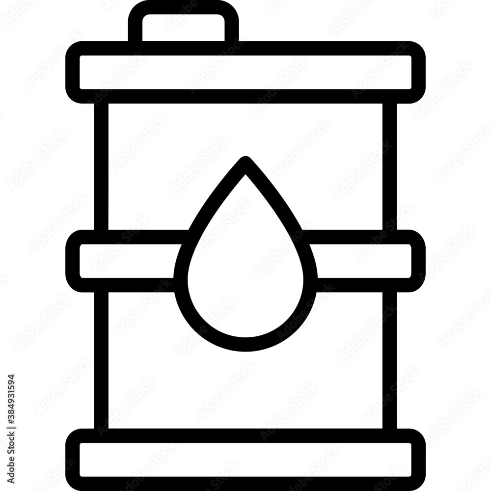 line icon for oil tank