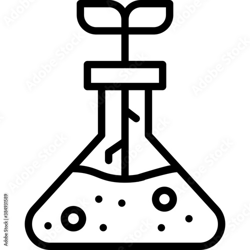 line icon for flask