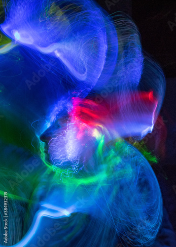 abstract light paintings, bright colors, suitable for background