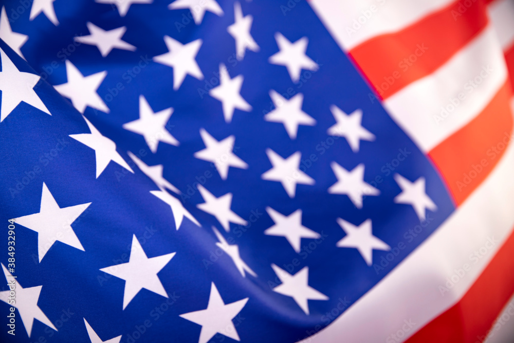 Closeup of American flag Closeup of American flag